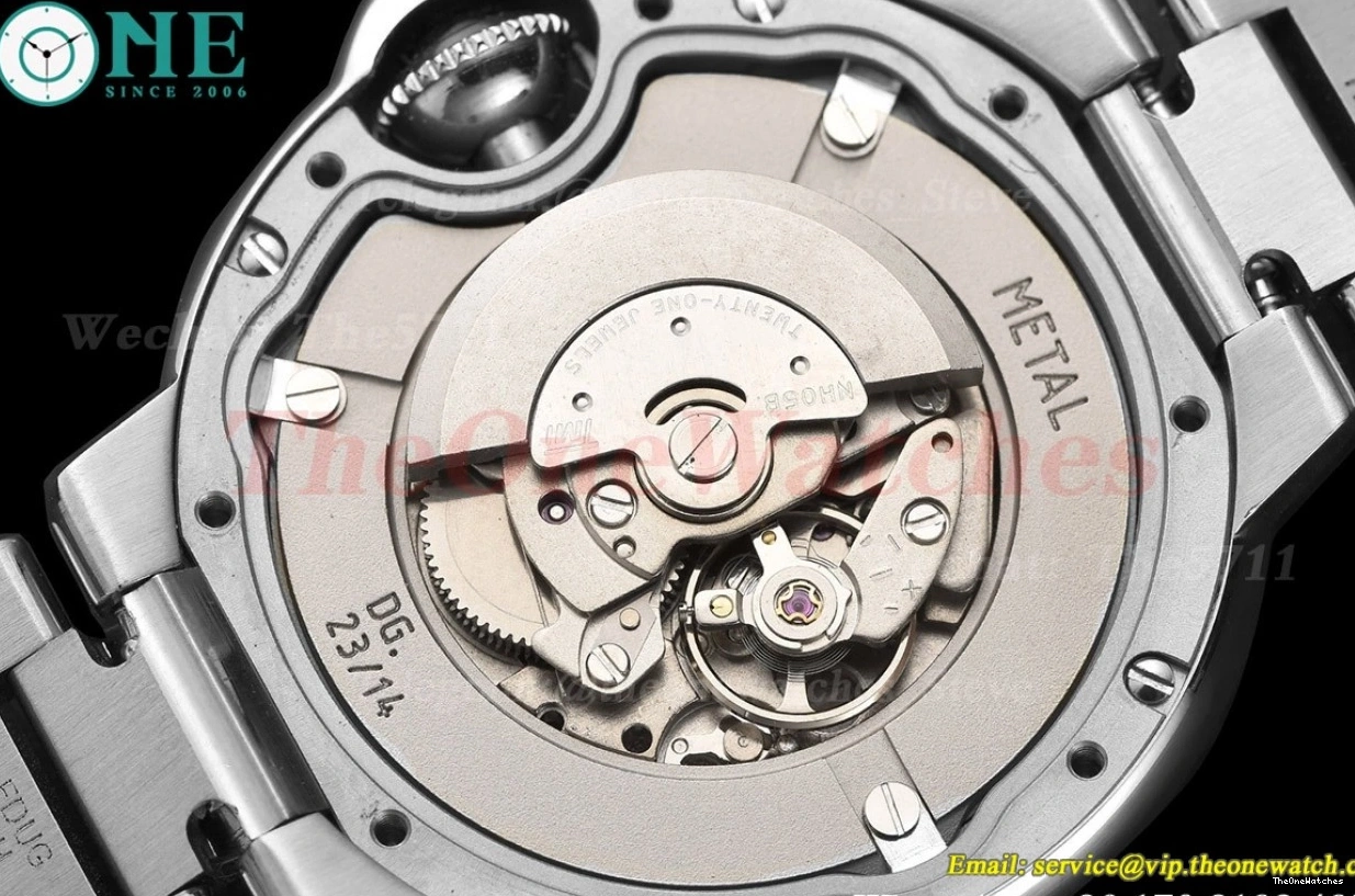 33mm NH05 Cartier Rmn De SS GDF SS Ballon Bleu Silver 0326